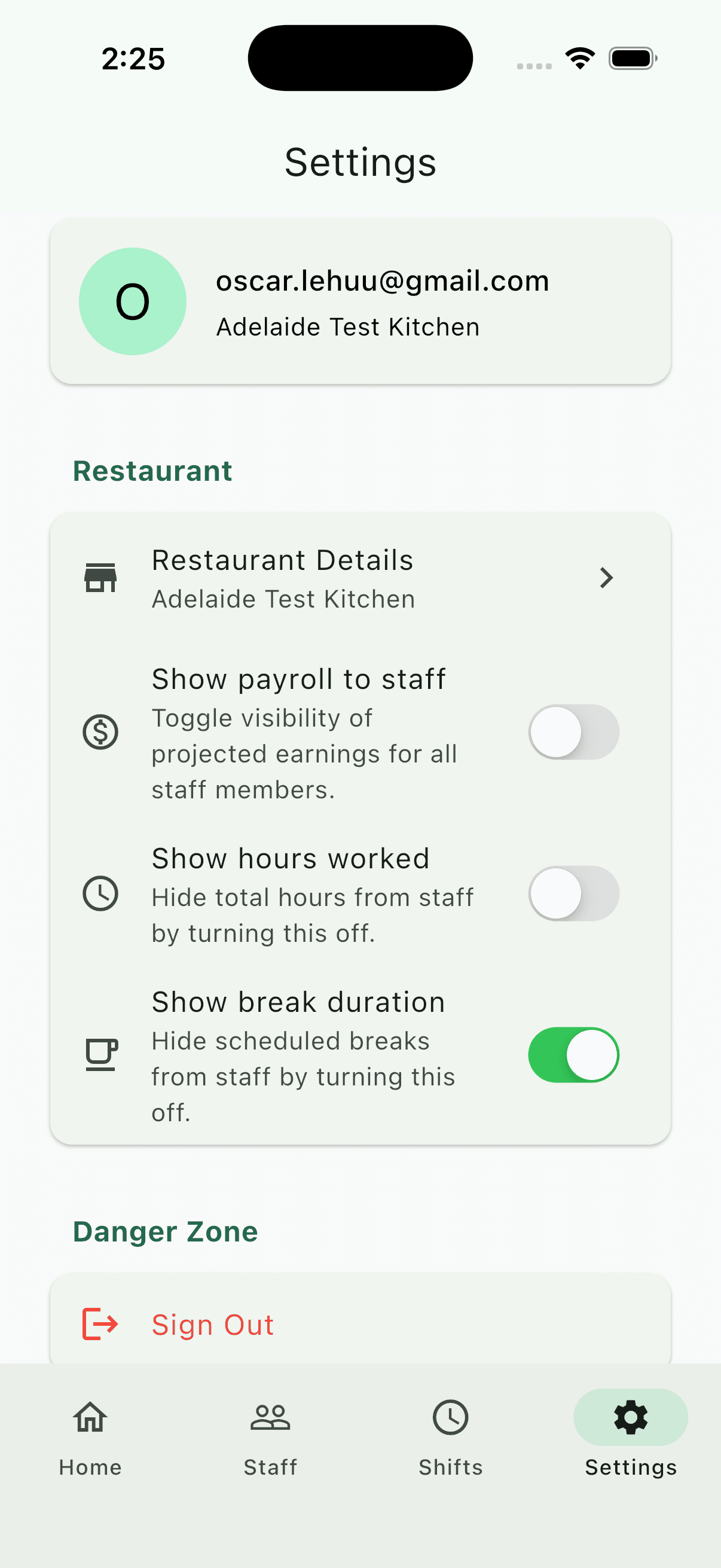 QuickShift owner – Review payroll